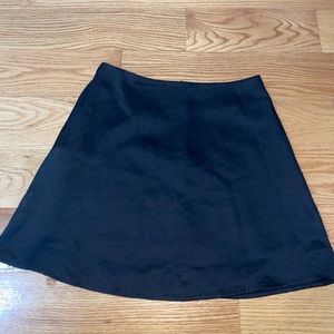 Satin mini skirt